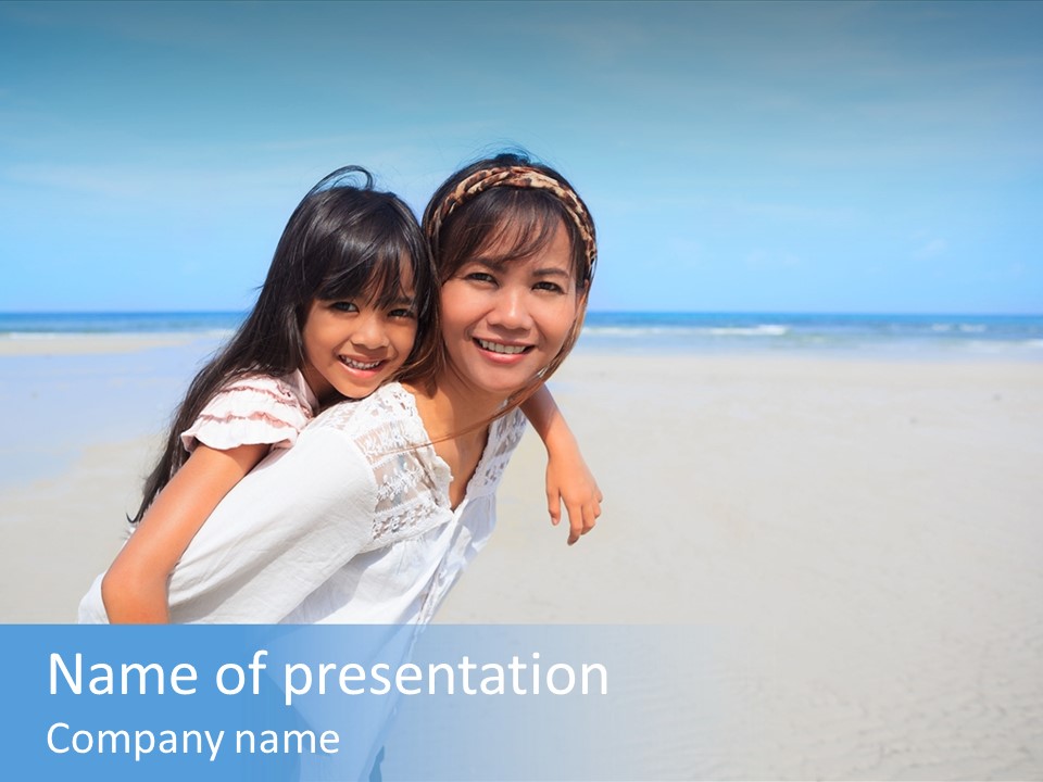 Sea Female Funny PowerPoint Template