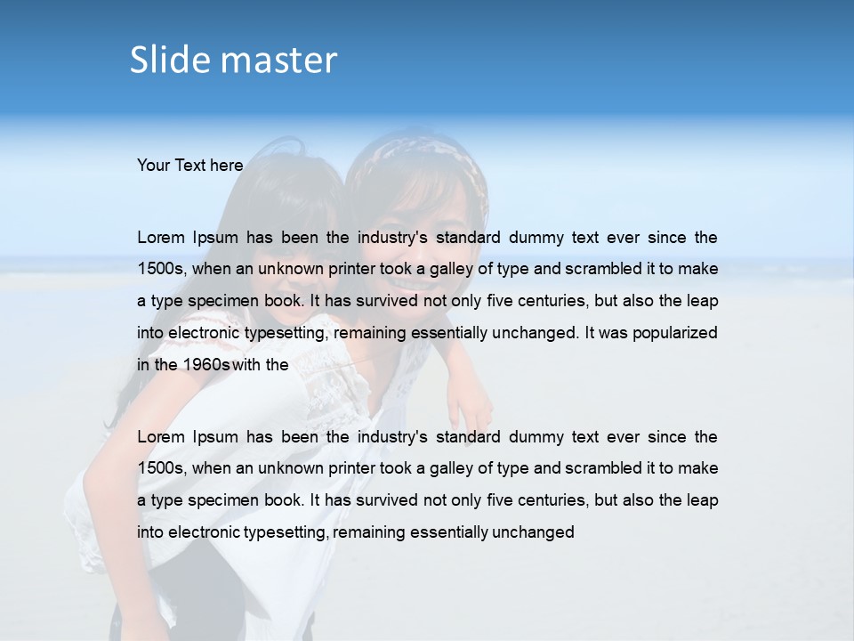 Sea Female Funny PowerPoint Template