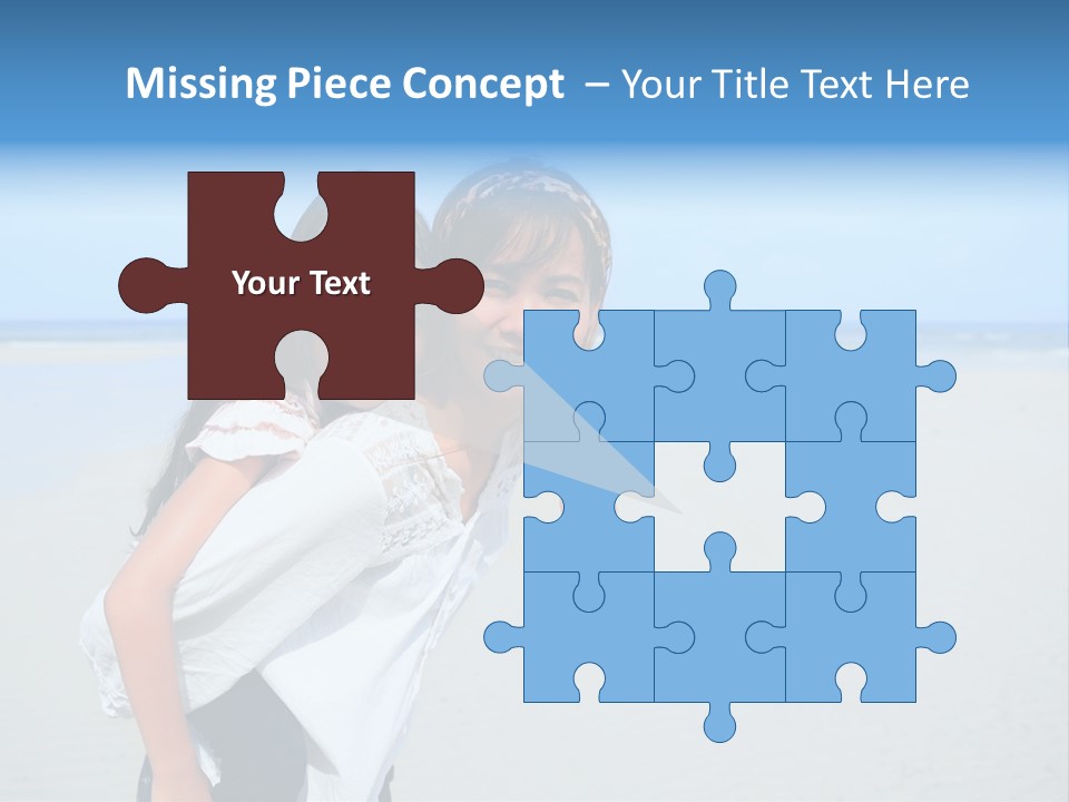 Sea Female Funny PowerPoint Template