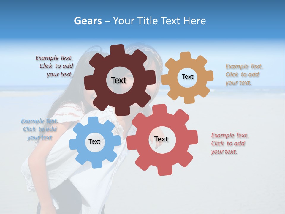 Sea Female Funny PowerPoint Template