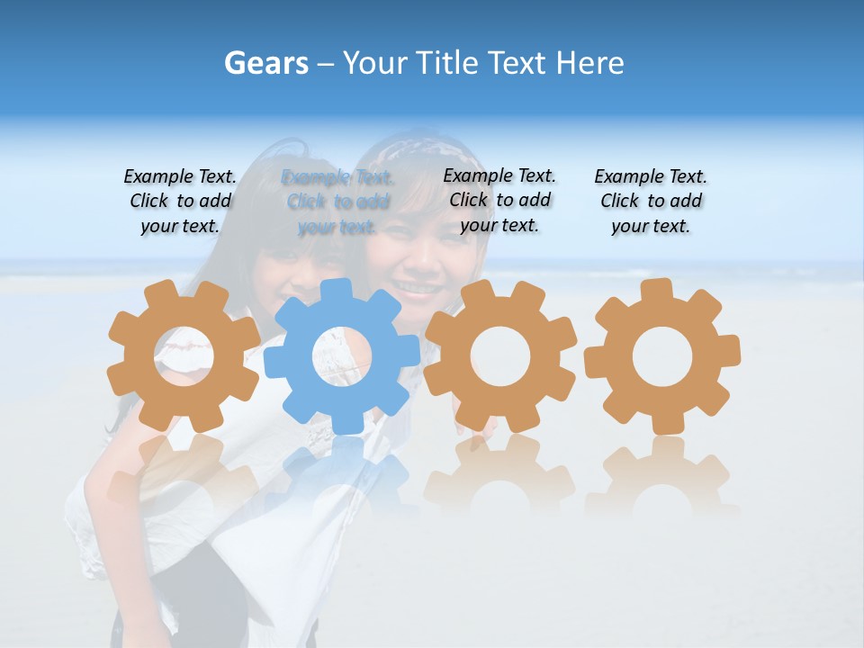 Sea Female Funny PowerPoint Template