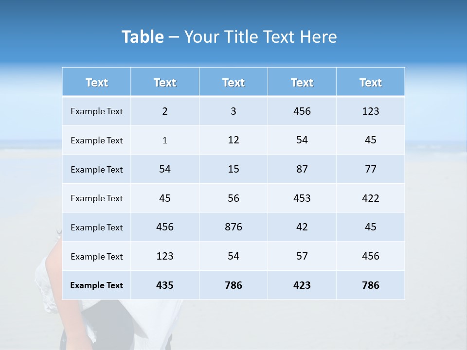 Sea Female Funny PowerPoint Template