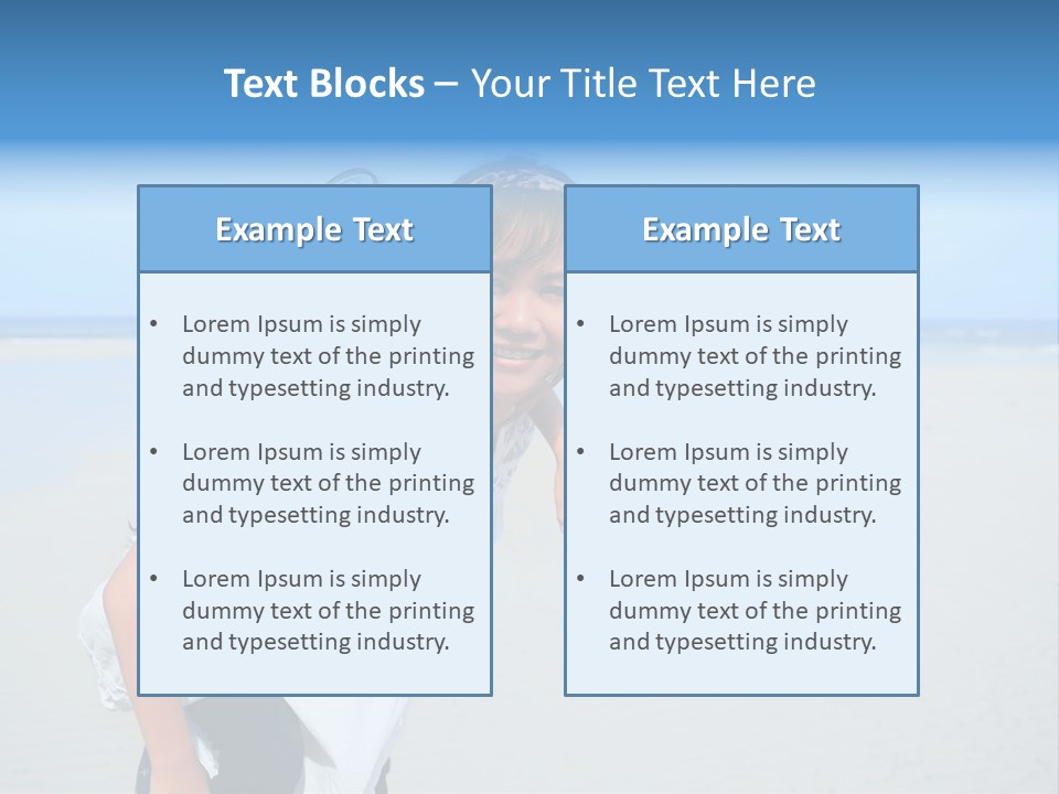 Sea Female Funny PowerPoint Template