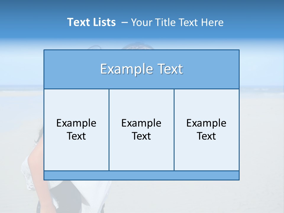 Sea Female Funny PowerPoint Template