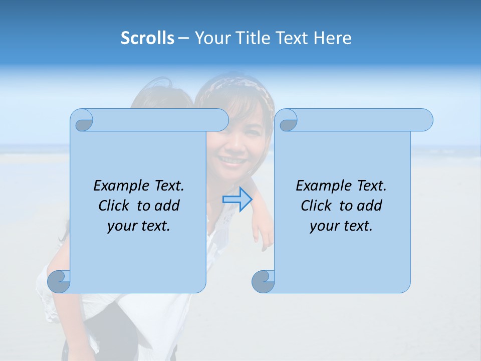 Sea Female Funny PowerPoint Template