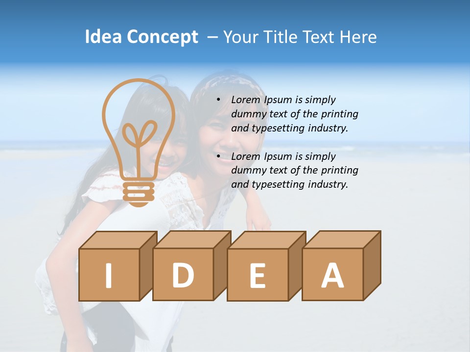 Sea Female Funny PowerPoint Template