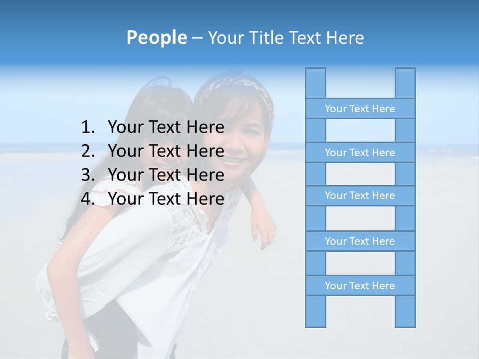 Sea Female Funny PowerPoint Template