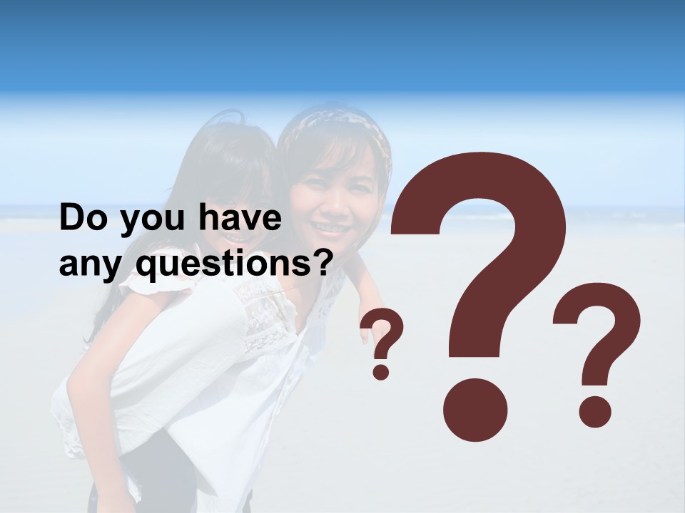 Sea Female Funny PowerPoint Template