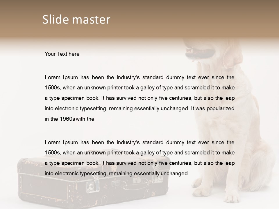 Devotion Journey Golden PowerPoint Template