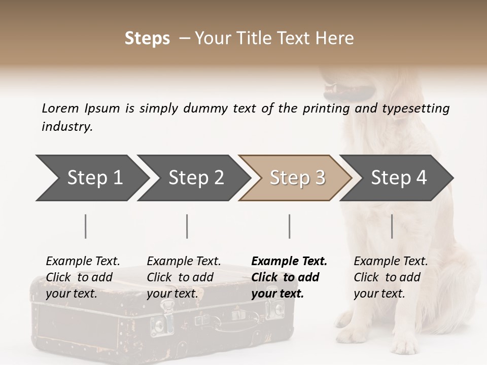 Devotion Journey Golden PowerPoint Template