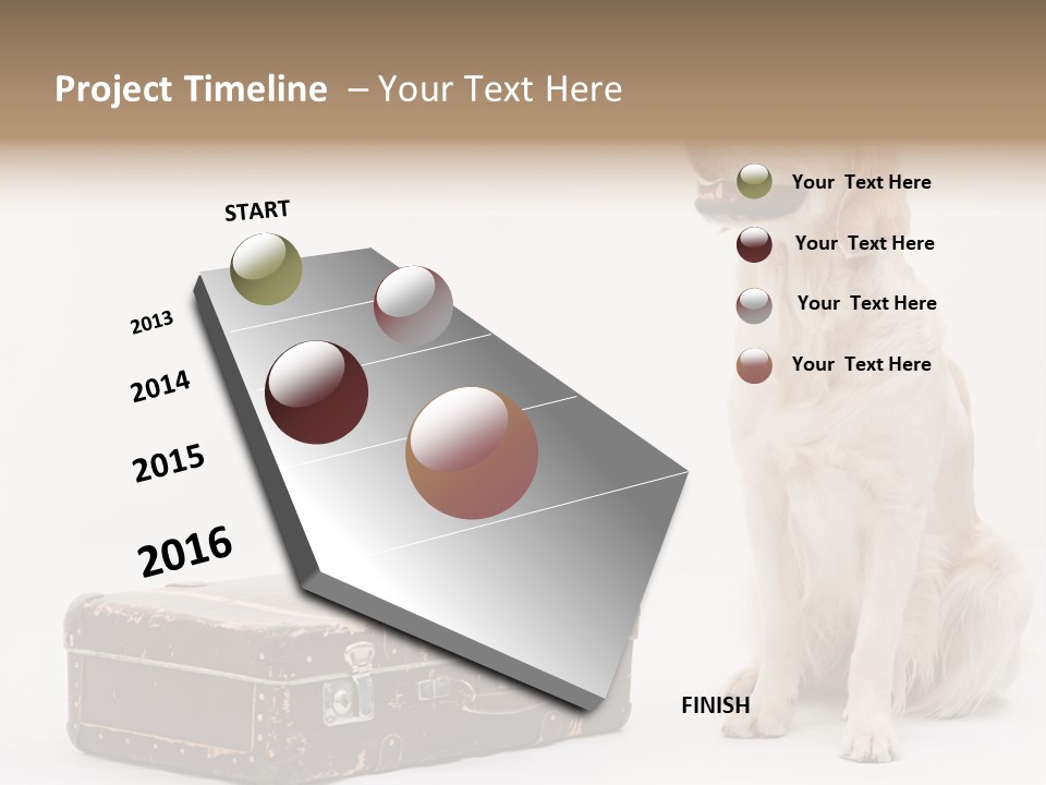 Devotion Journey Golden PowerPoint Template