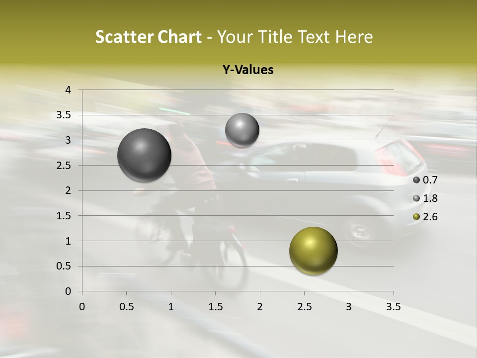 Driving Overtake Town PowerPoint Template