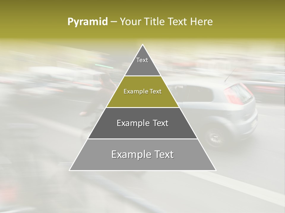 Driving Overtake Town PowerPoint Template