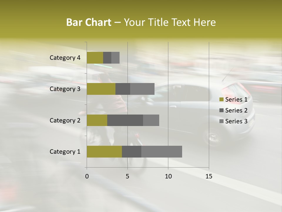Driving Overtake Town PowerPoint Template