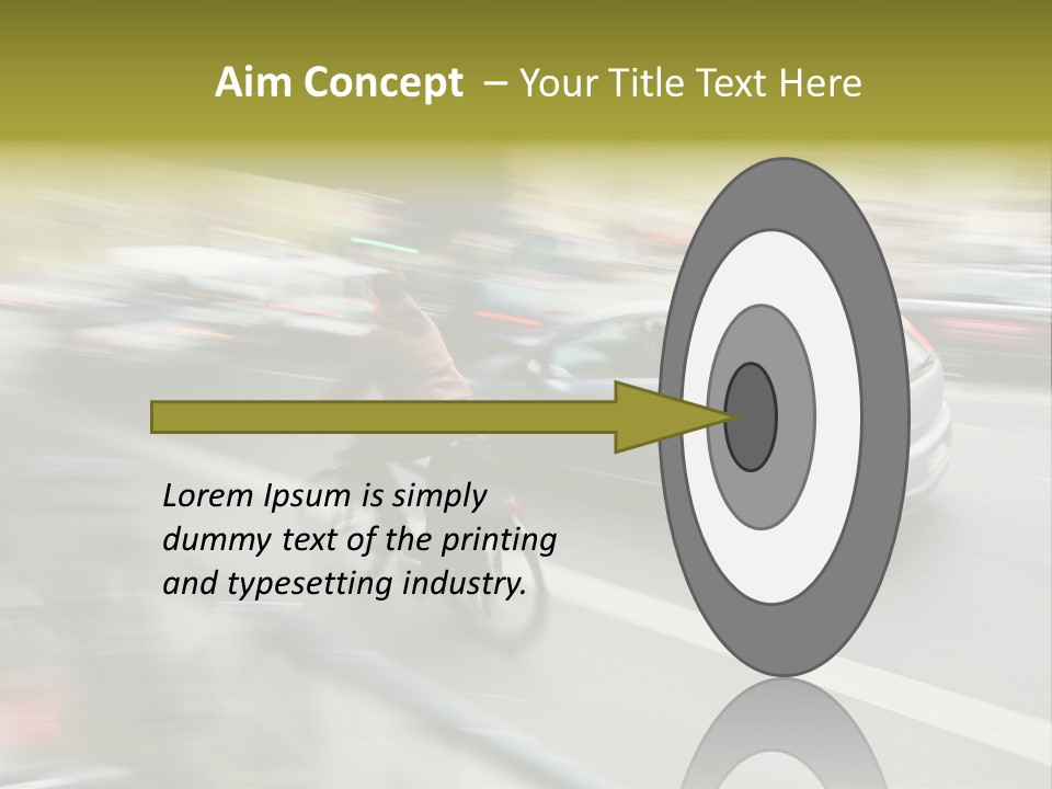 Driving Overtake Town PowerPoint Template