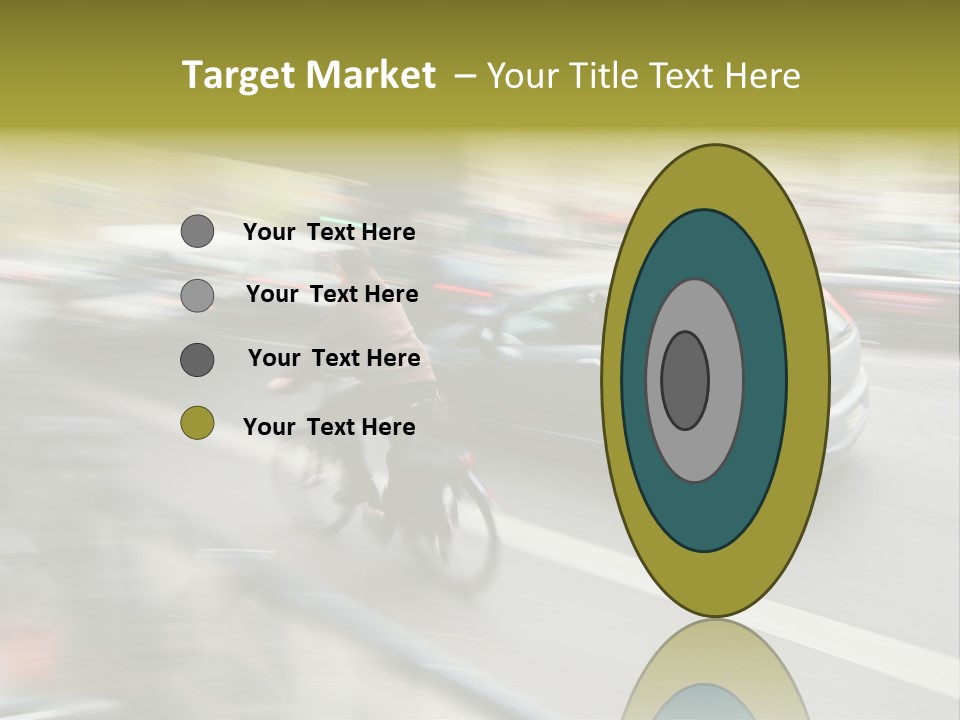 Driving Overtake Town PowerPoint Template