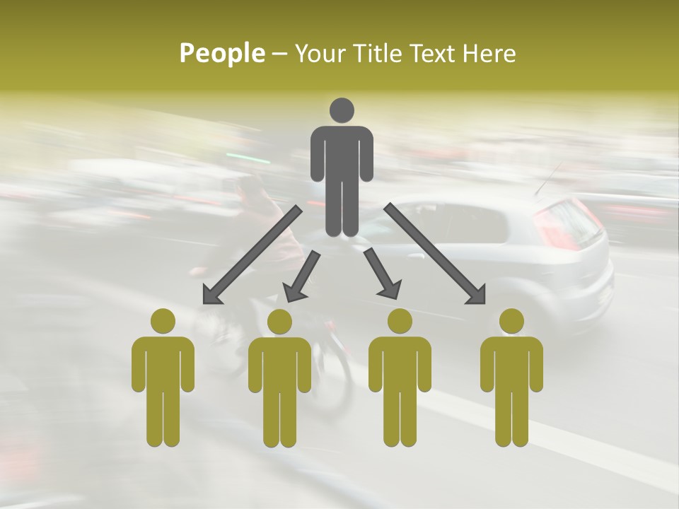Driving Overtake Town PowerPoint Template