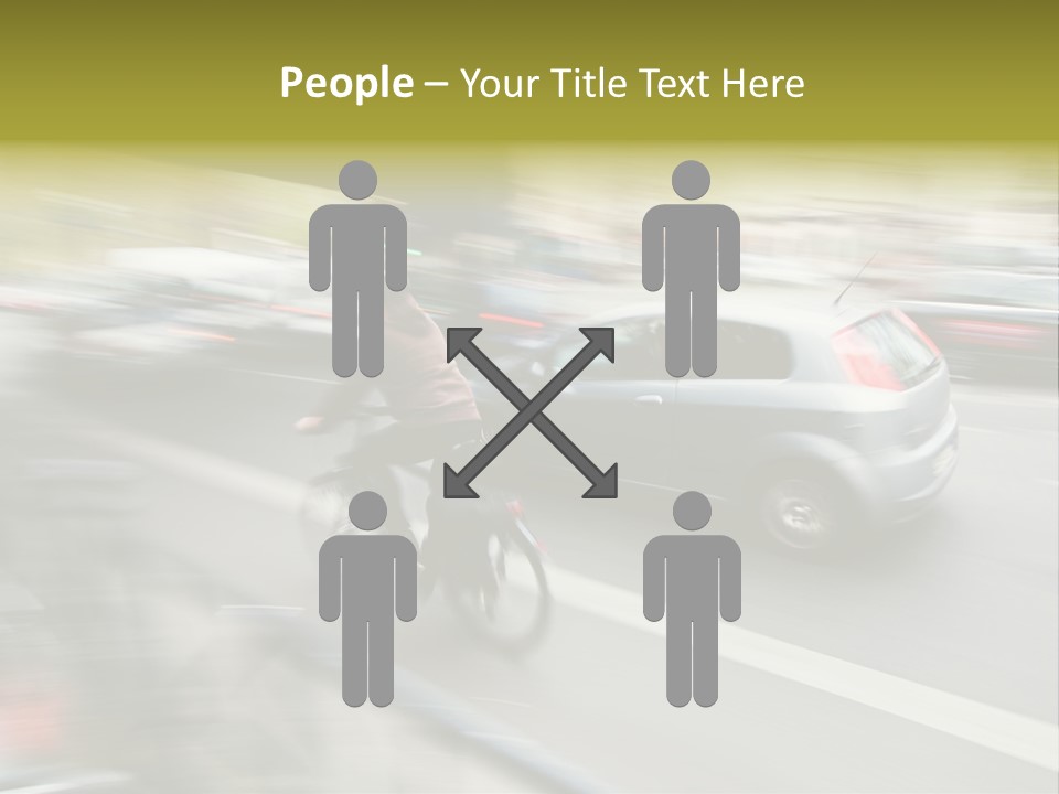 Driving Overtake Town PowerPoint Template