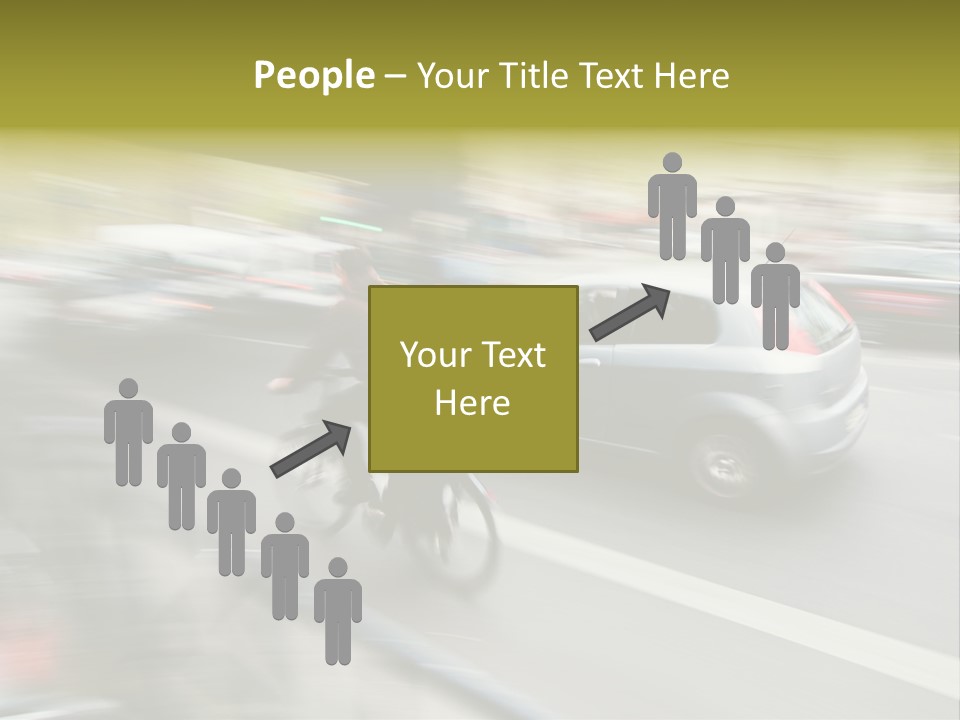 Driving Overtake Town PowerPoint Template