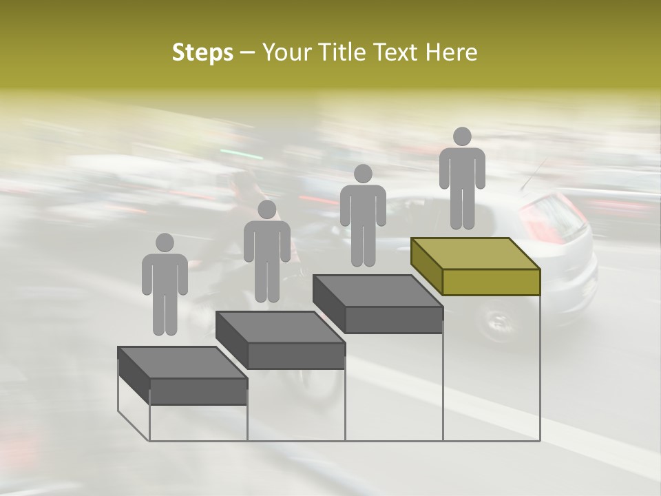 Driving Overtake Town PowerPoint Template