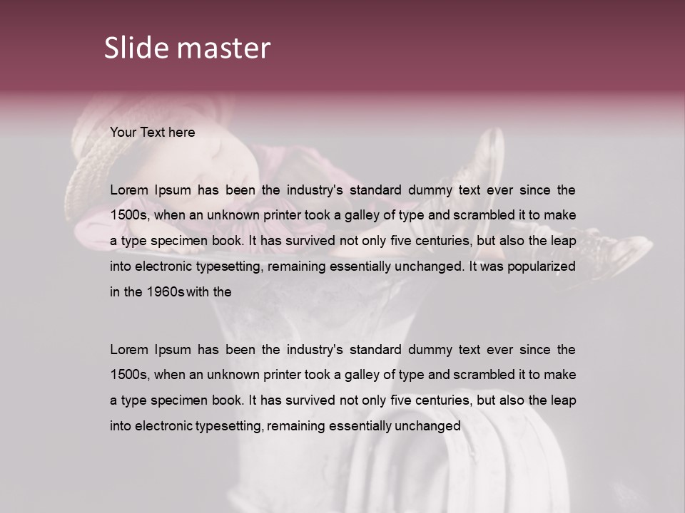 Boy Person Childhood PowerPoint Template