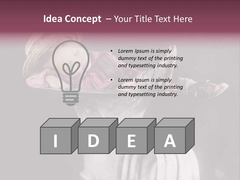 Boy Person Childhood PowerPoint Template