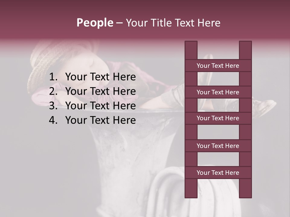 Boy Person Childhood PowerPoint Template