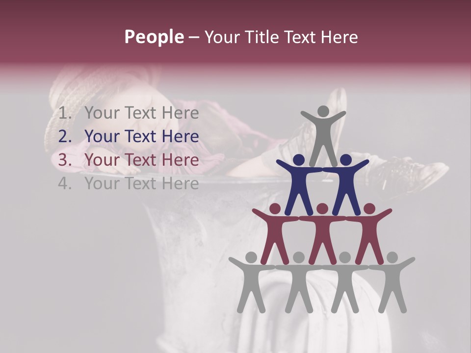 Boy Person Childhood PowerPoint Template