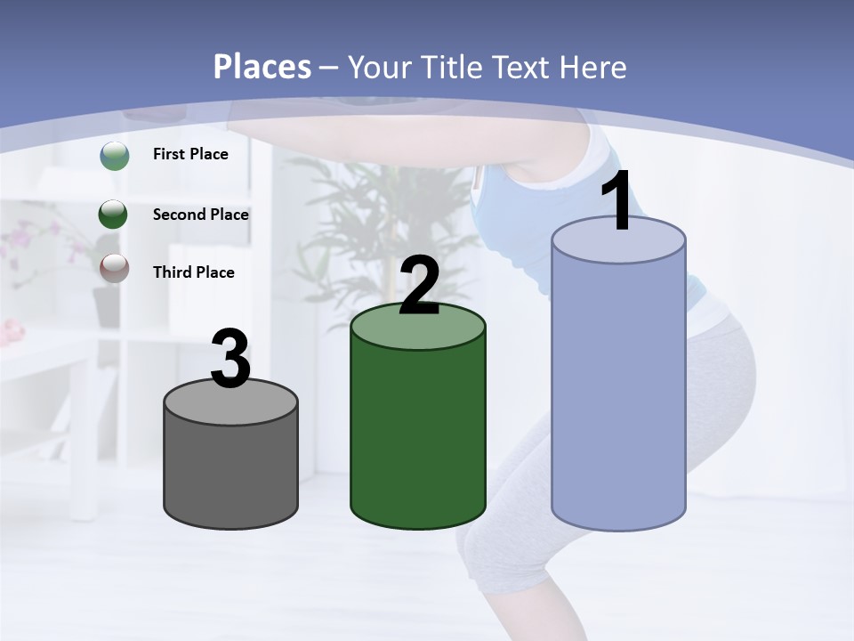 Vertical Sports Clothing Happy PowerPoint Template