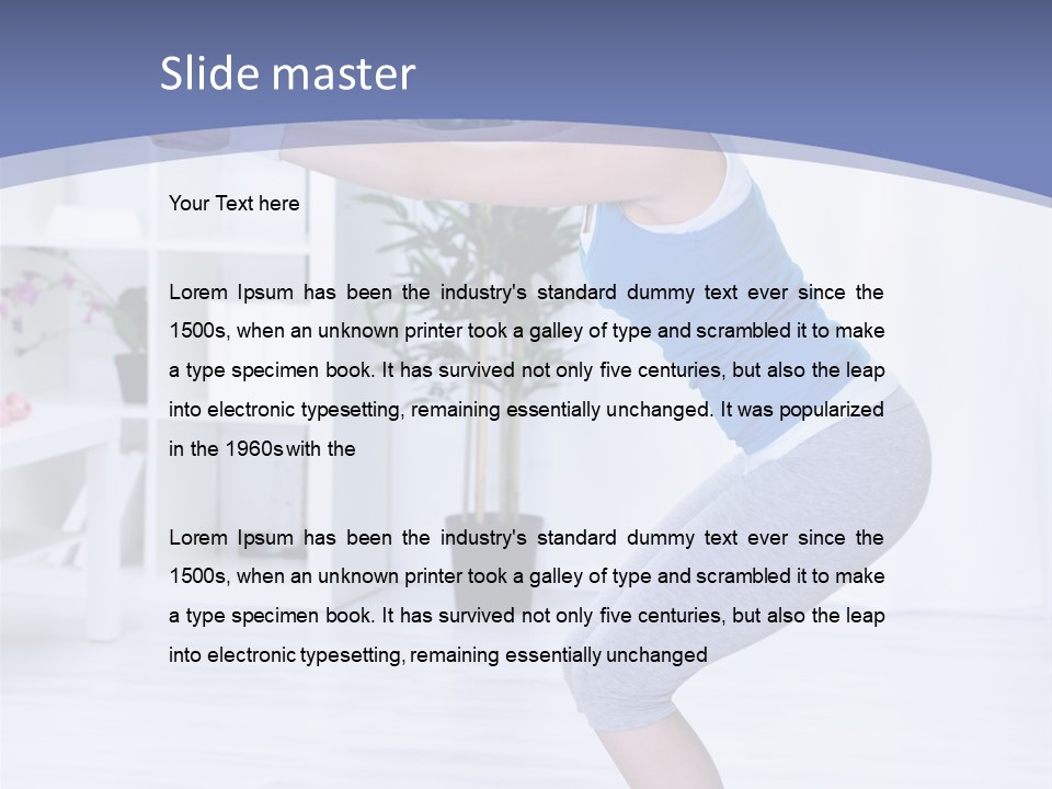 Vertical Sports Clothing Happy PowerPoint Template