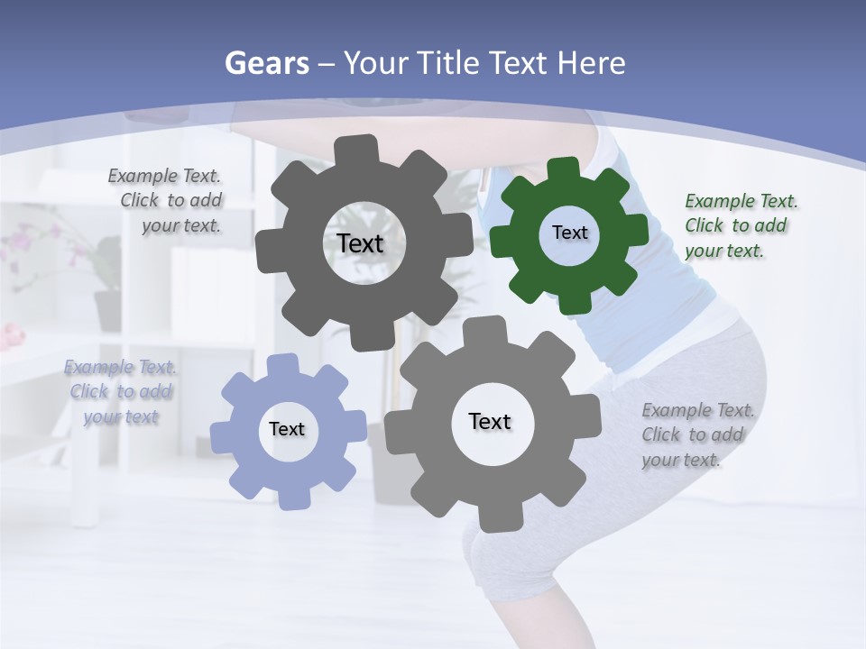 Vertical Sports Clothing Happy PowerPoint Template