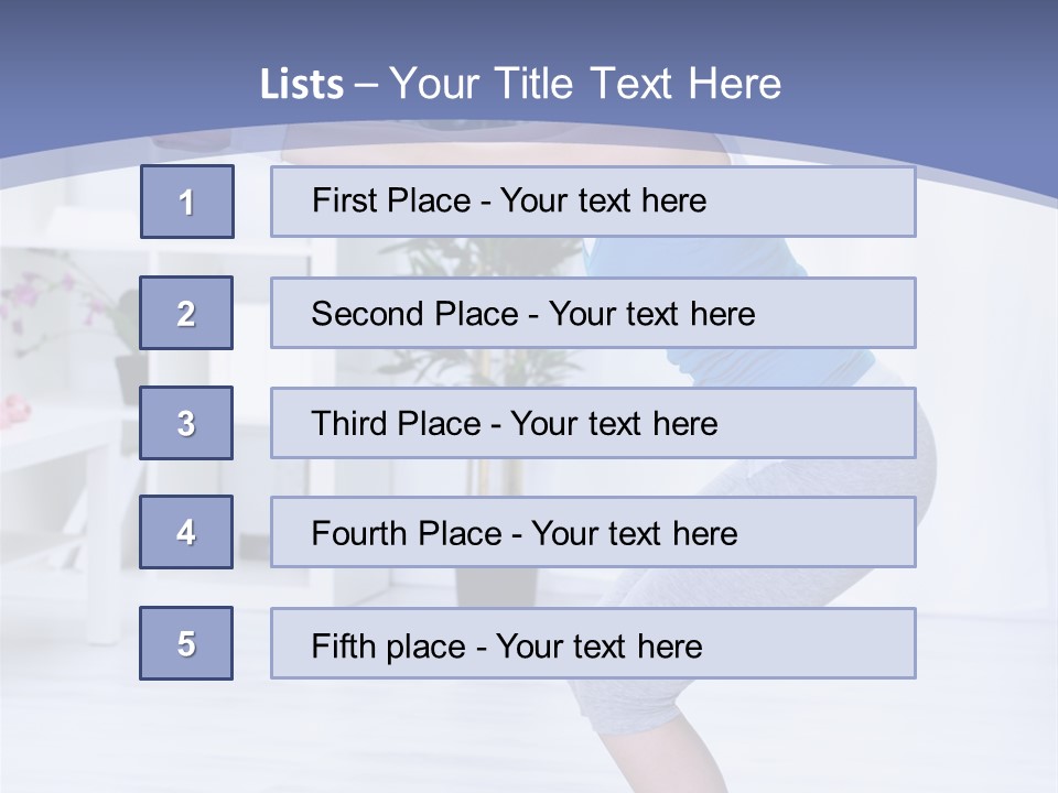 Vertical Sports Clothing Happy PowerPoint Template