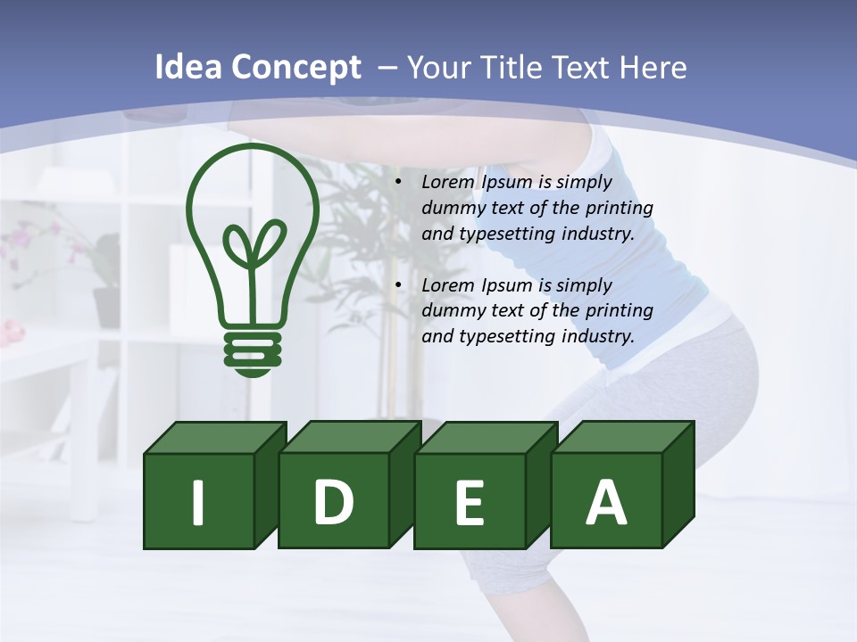 Vertical Sports Clothing Happy PowerPoint Template