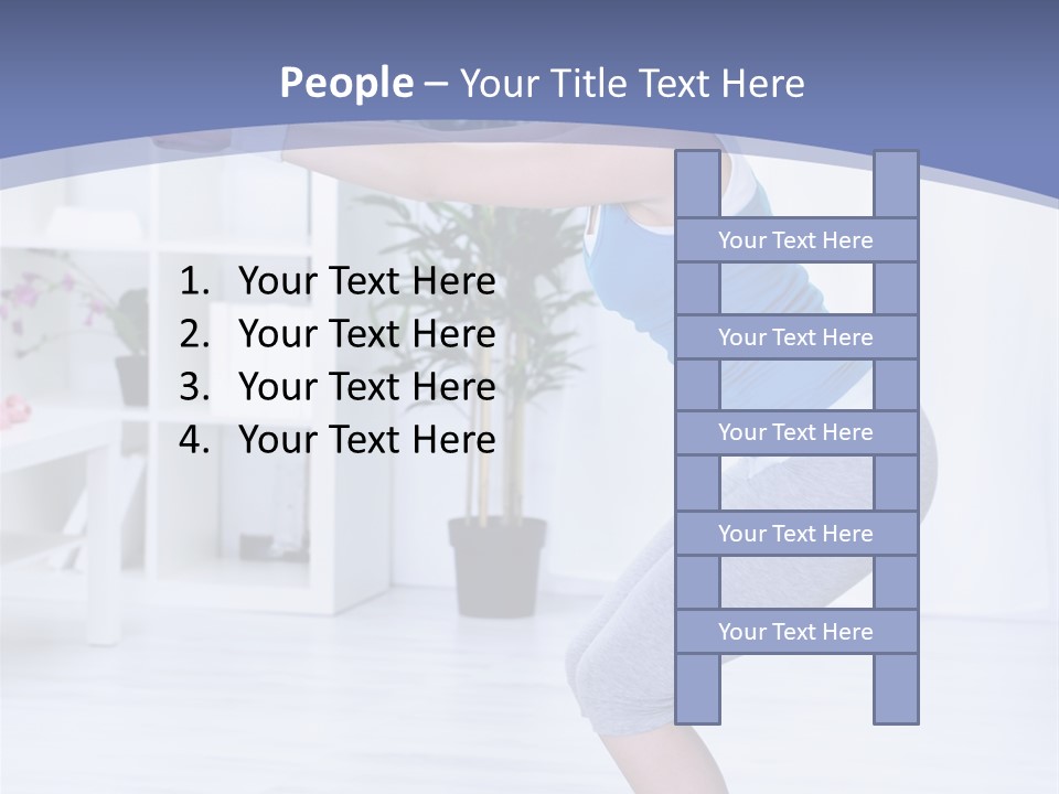Vertical Sports Clothing Happy PowerPoint Template