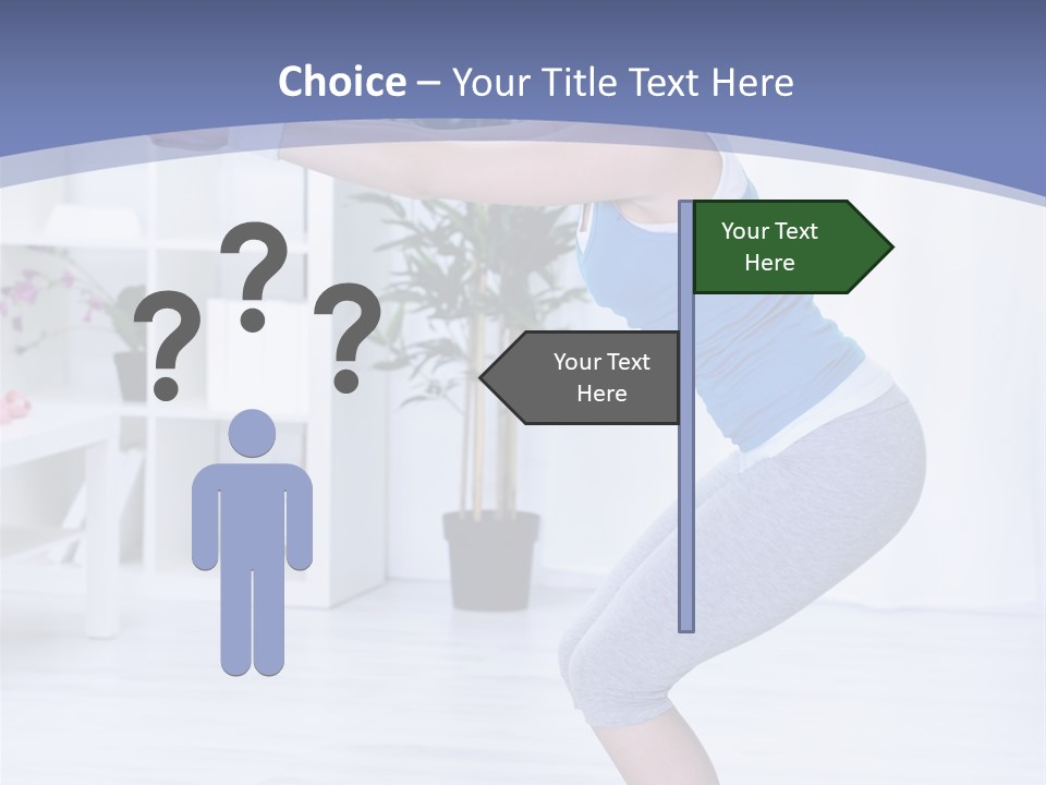 Vertical Sports Clothing Happy PowerPoint Template