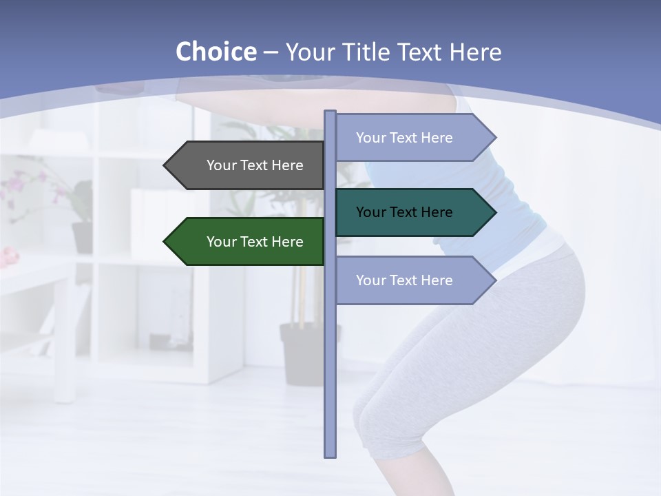 Vertical Sports Clothing Happy PowerPoint Template