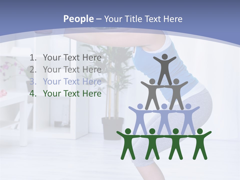 Vertical Sports Clothing Happy PowerPoint Template