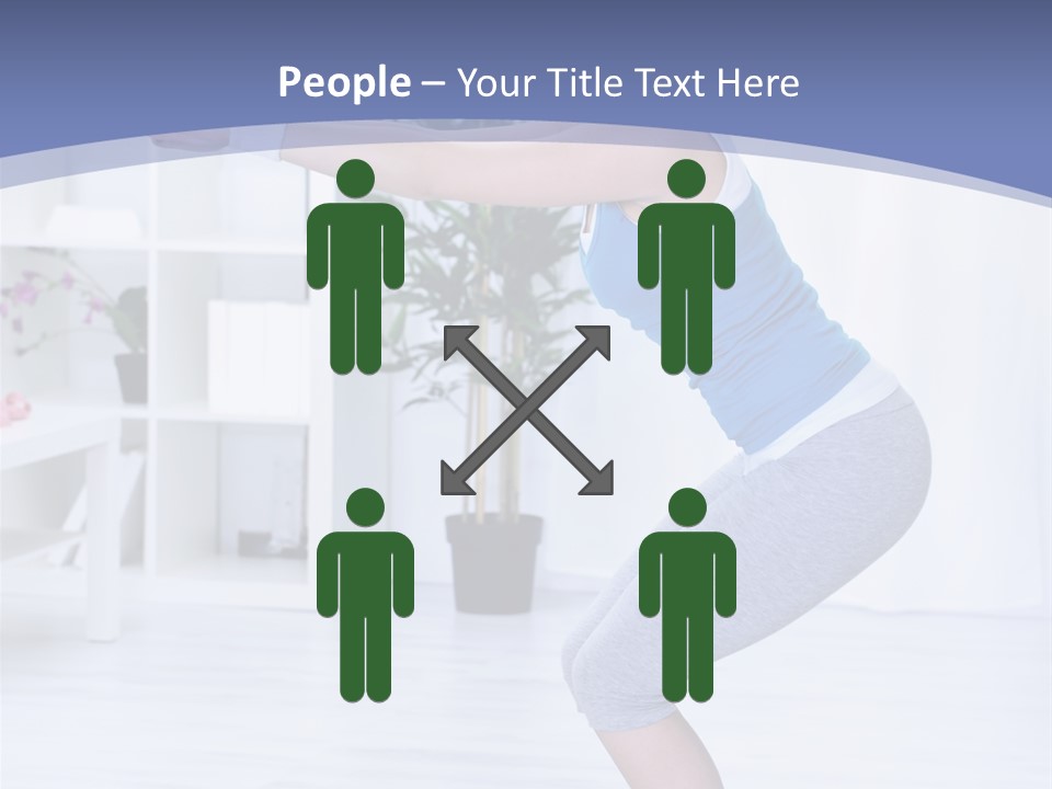 Vertical Sports Clothing Happy PowerPoint Template