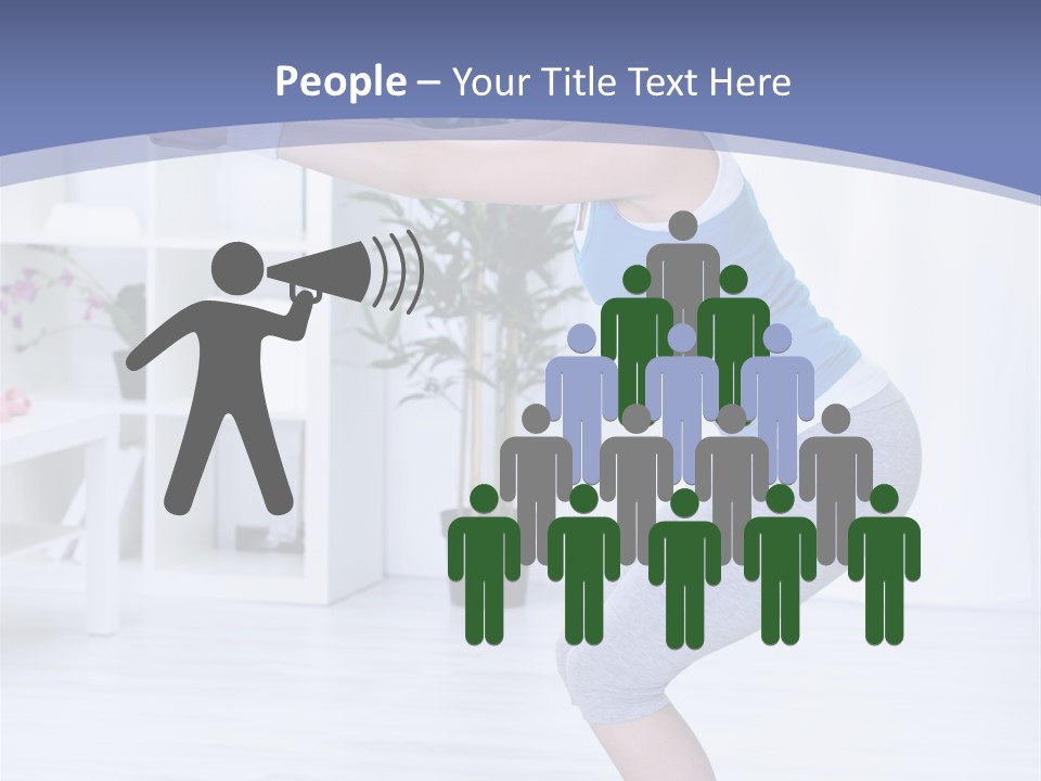 Vertical Sports Clothing Happy PowerPoint Template