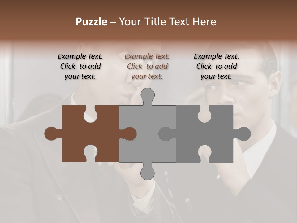 A Couple Of People That Are Standing In Front Of A Mirror PowerPoint Template