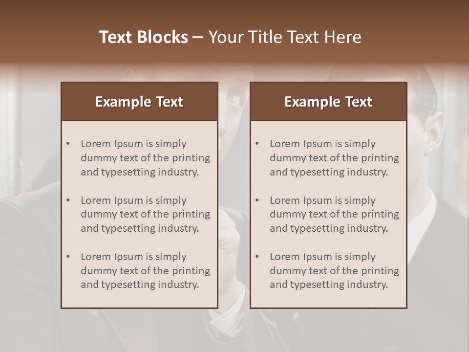 A Couple Of People That Are Standing In Front Of A Mirror PowerPoint Template