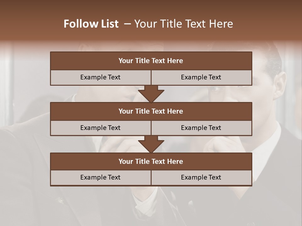 A Couple Of People That Are Standing In Front Of A Mirror PowerPoint Template
