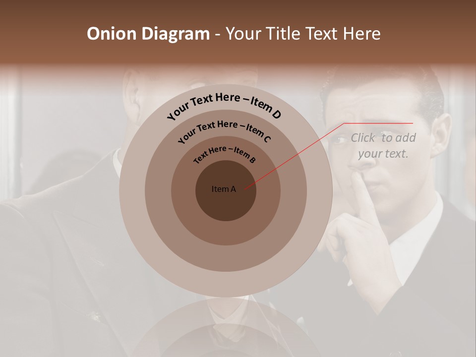 A Couple Of People That Are Standing In Front Of A Mirror PowerPoint Template