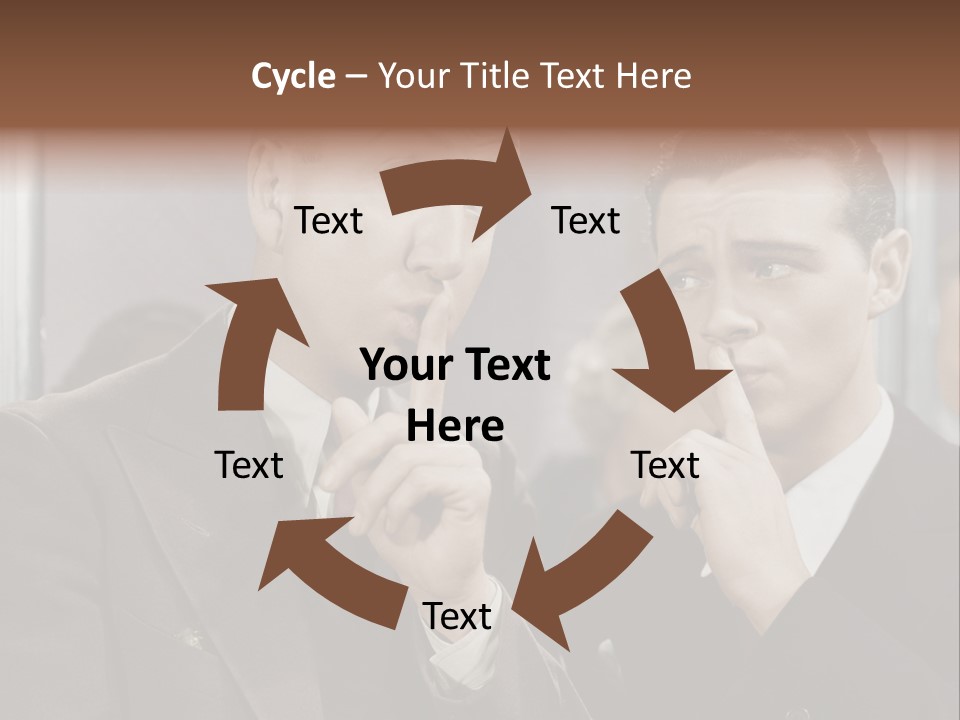 A Couple Of People That Are Standing In Front Of A Mirror PowerPoint Template