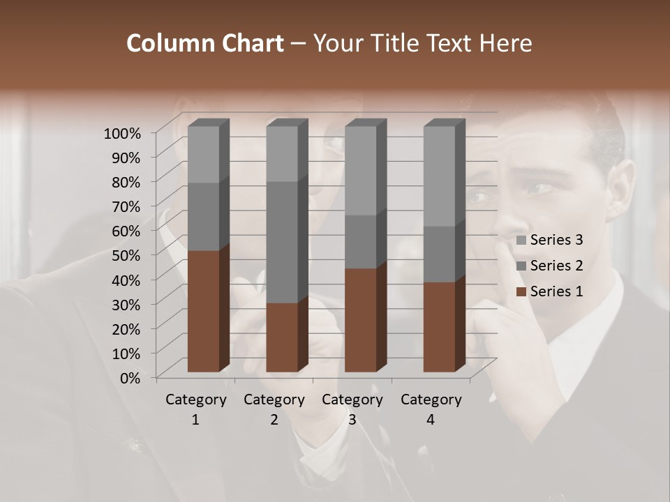 A Couple Of People That Are Standing In Front Of A Mirror PowerPoint Template