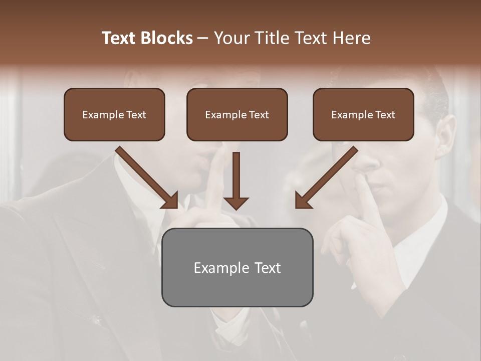 A Couple Of People That Are Standing In Front Of A Mirror PowerPoint Template
