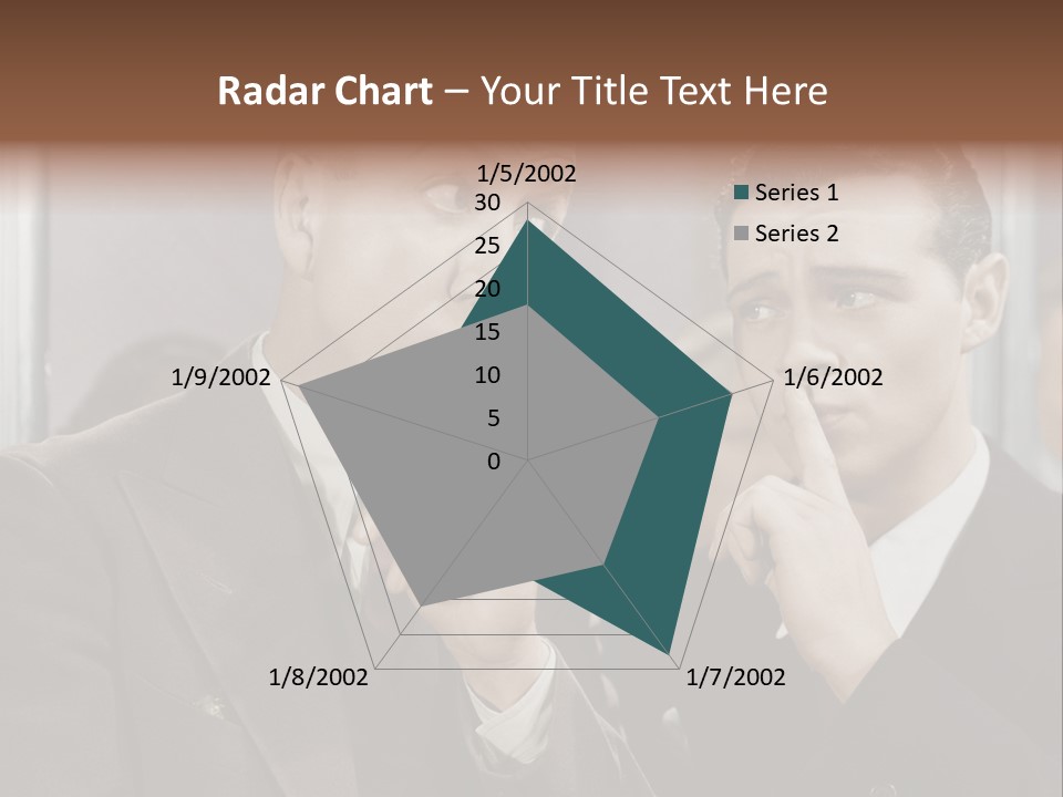 A Couple Of People That Are Standing In Front Of A Mirror PowerPoint Template