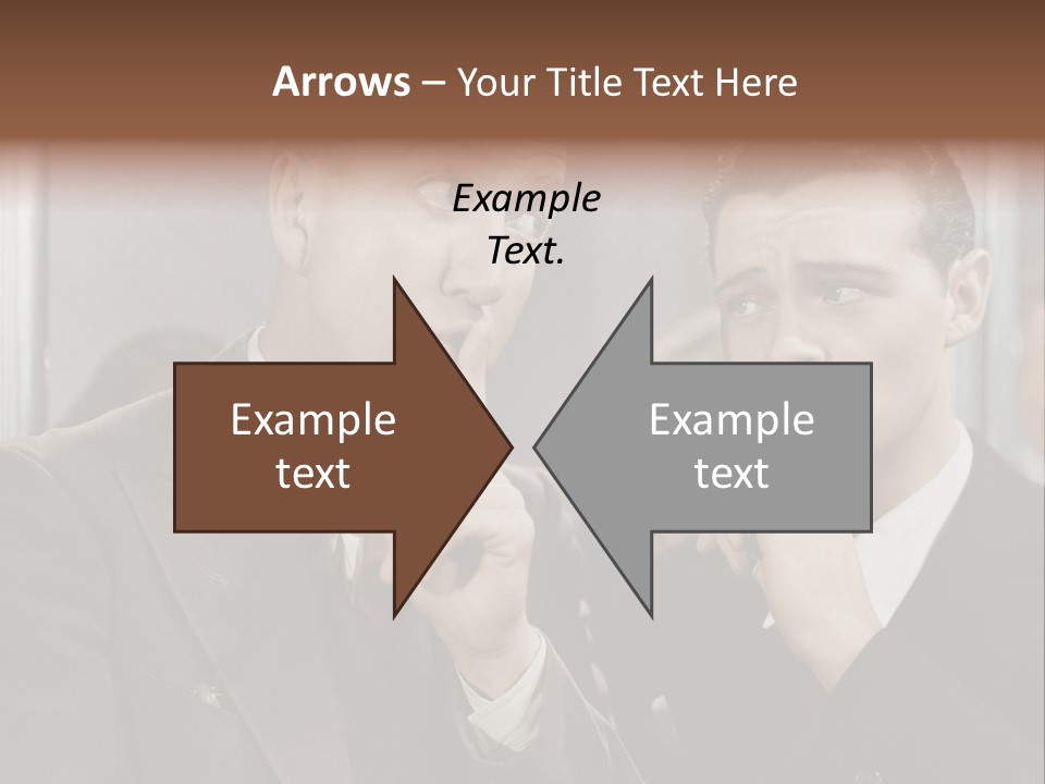 A Couple Of People That Are Standing In Front Of A Mirror PowerPoint Template