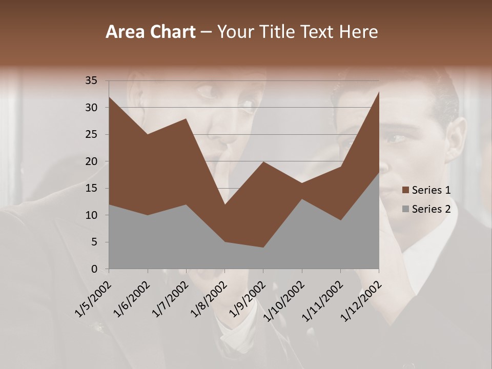 A Couple Of People That Are Standing In Front Of A Mirror PowerPoint Template