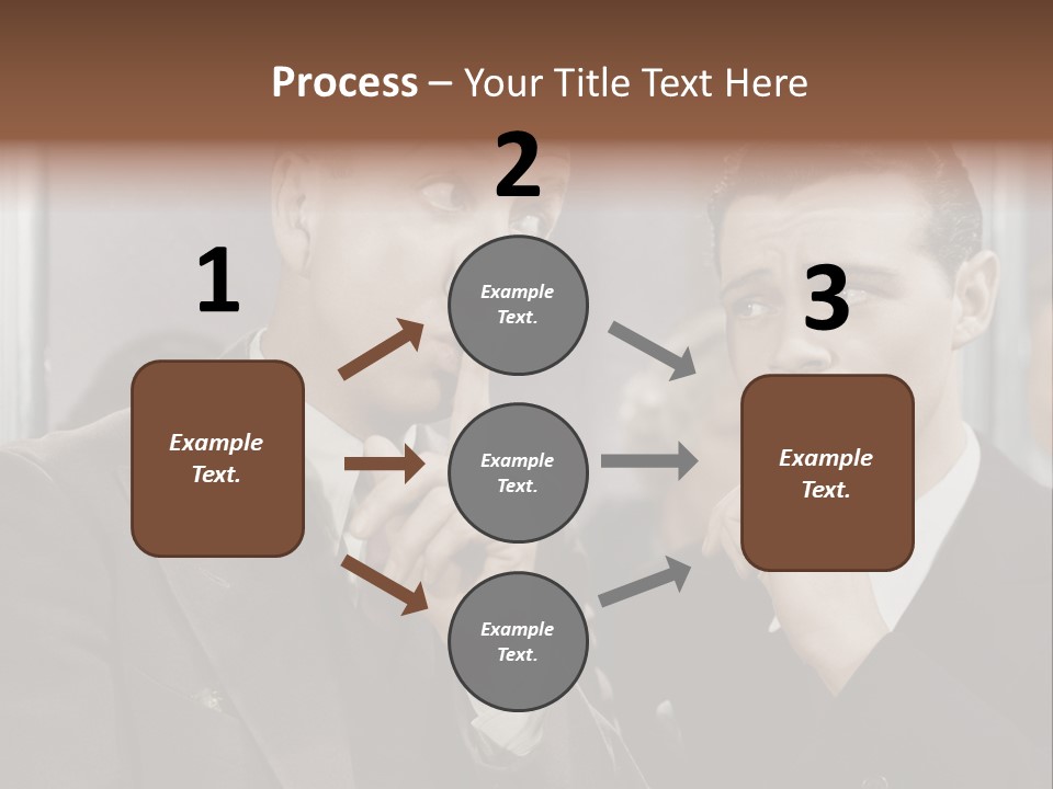 A Couple Of People That Are Standing In Front Of A Mirror PowerPoint Template